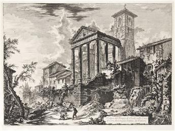 GIOVANNI B. PIRANESI Veduta del Romano Campidoglio con Scalinata che va alla Chiesa dAraceli.